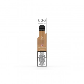 ELFBAR 600 DISPOSABLE POD CREAM TOBACCO 20 MG