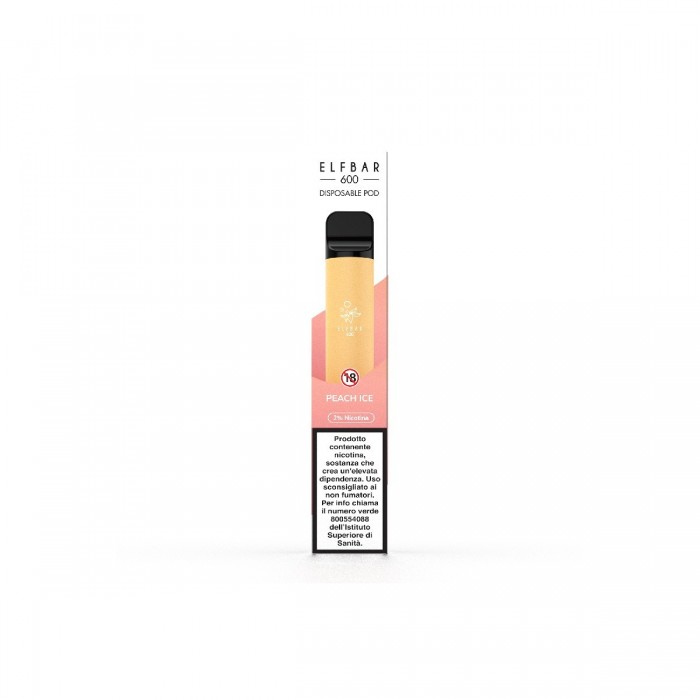 ELFBAR 600 DISPOSABLE POD PEACH ICE 20 MG