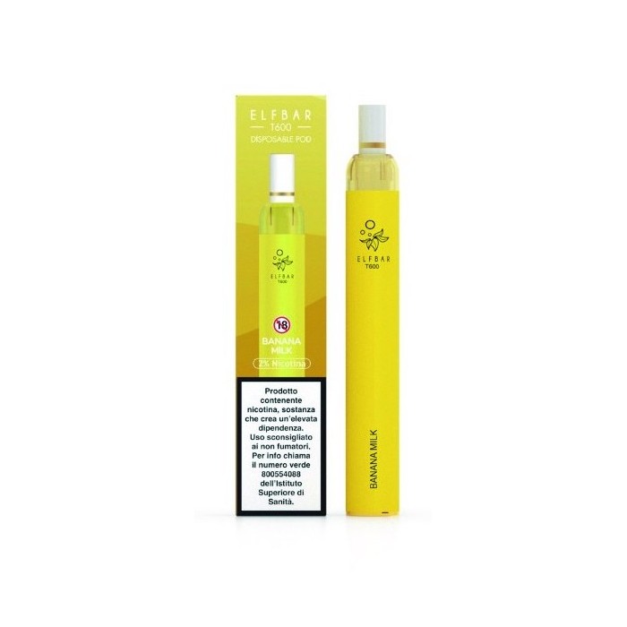 ELFBAR T600 DISPOSABLE POD 500MAH - BANANA MILK 20 MG