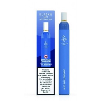 ELFBAR T600 DISPOSABLE POD 500MAH - BLUE RAZZ LEMONADE 20 MG