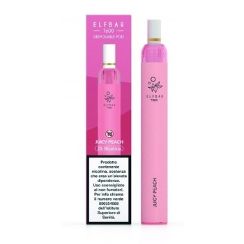 ELFBAR T600 DISPOSABLE POD 500MAH - JUICY PEACH 20 MG