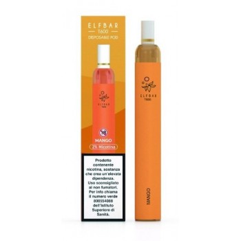 ELFBAR T600 DISPOSABLE POD 500MAH - MANGO 20 MG