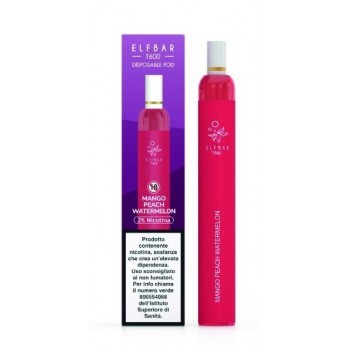 ELFBAR T600 DISPOSABLE POD 500MAH - MANGO PEACH WATERMELON 20 MG