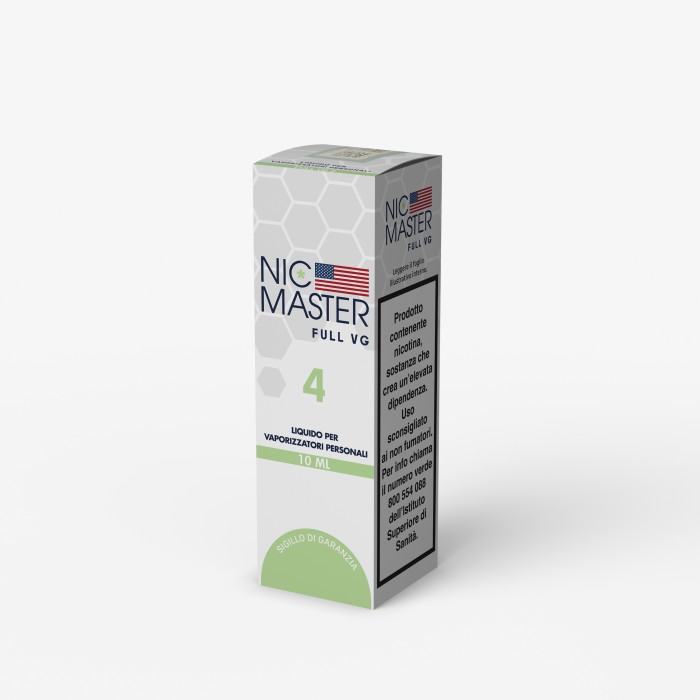 NICOTINA CON ASTUCCIO NIC MASTER FULL VG 4 MG 10ML