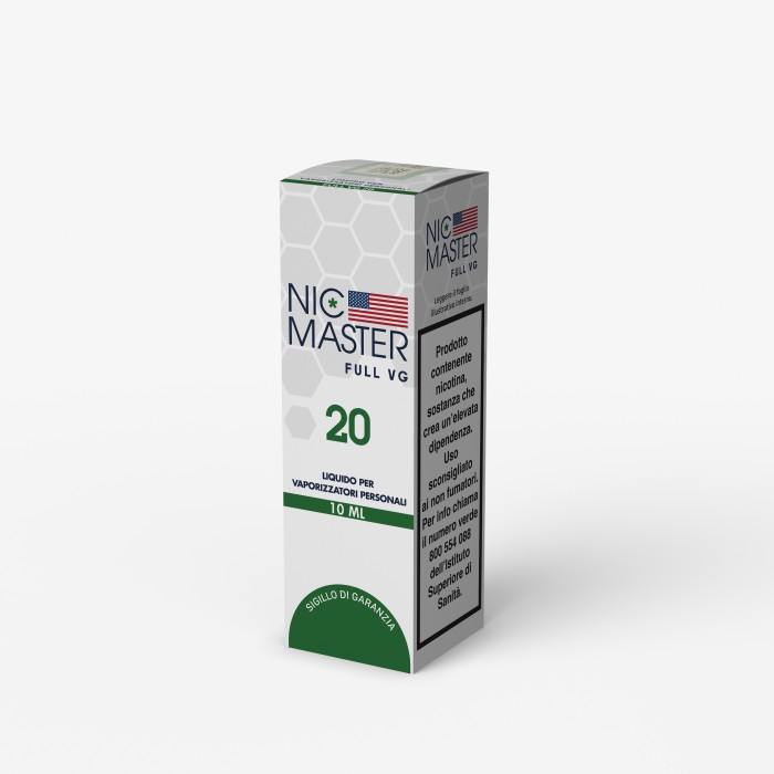 NICOTINA CON ASTUCCIO NIC MASTER FULL VG 20 MG 10ML