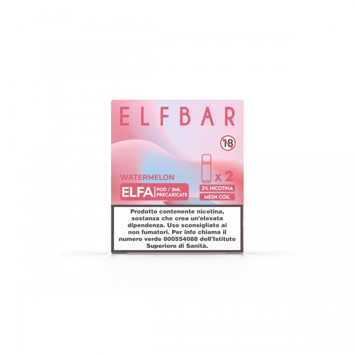 ELFBAR ELFA 2ML PREFILLED POD WATERMELON (2 PEZZI) - 20 MG/ML
