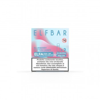 ELFBAR ELFA 2ML PREFILLED POD BLUEBERRY COTTON CANDY (2 PEZZI) - 20 MG/ML