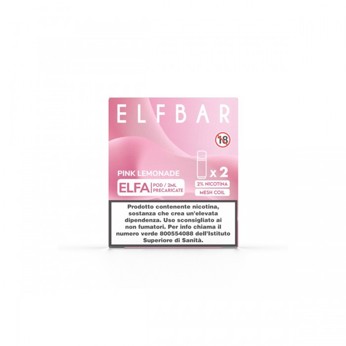 ELFBAR ELFA 2ML PREFILLED POD PINK LEMONADE (2 PEZZI) - 20 MG/ML