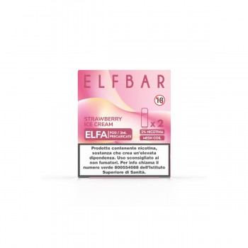 ELFBAR ELFA 2ML PREFILLED POD STRAWBERRY ICE CREAM (2 PEZZI) - 20 MG/ML