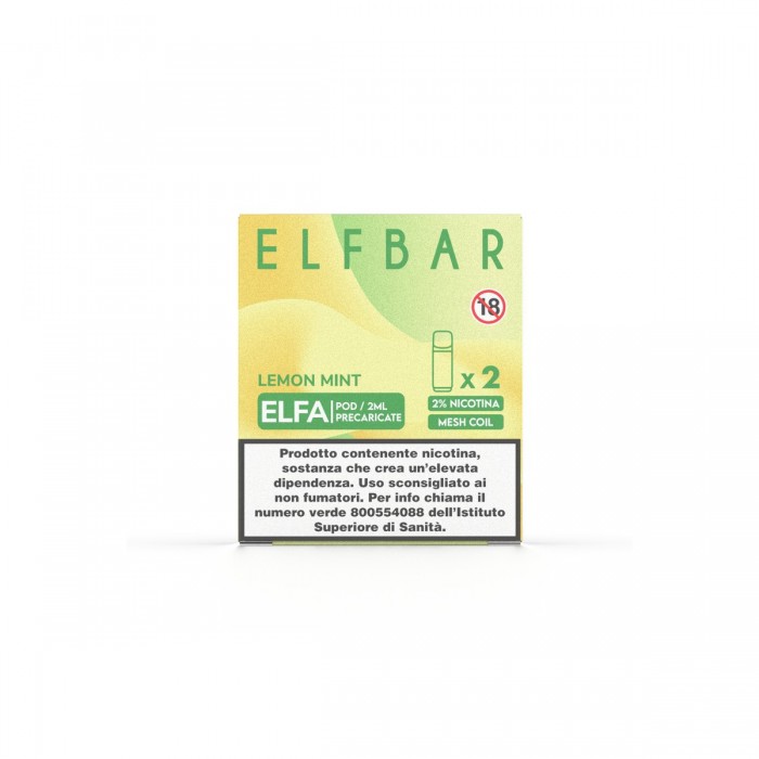 ELFBAR ELFA 2ML PREFILLED POD LEMON MINT 20