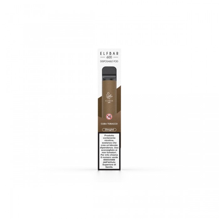 ELFBAR 600 DISPOSABLE POD CUBA TOBACCO 20 MG