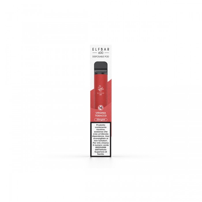 ELFBAR 600 DISPOSABLE POD VIRGINIA TOBACCO 20 MG