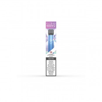 ELFBAR 600V2 DISPOSABLE BLUEBERRY SOUR RASPBERRY 20