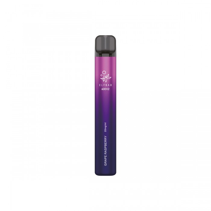 ELFBAR 600V2 DISPOSABLE GRAPE RASPBERRY 20