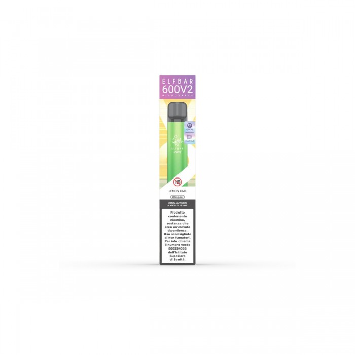 ELFBAR 600V2 DISPOSABLE LEMON LIME 20