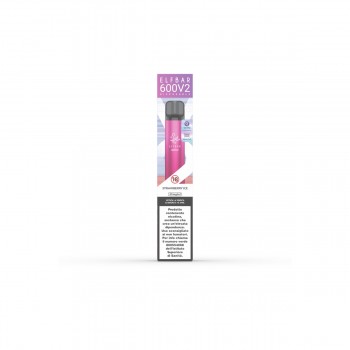 ELFBAR 600V2 DISPOSABLE STRAWBERRY ICE 20