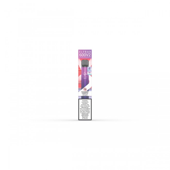 ELFBAR 600V2 DISPOSABLE STRAWBERRY RASPBERRY CHERRY ICE 20