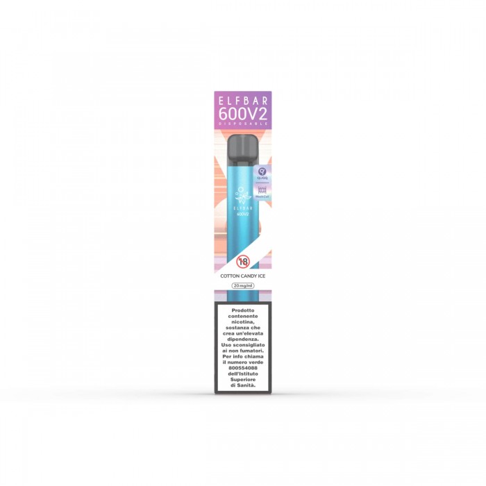 ELFBAR 600 V2 COTTON CANDY ICE 20MG