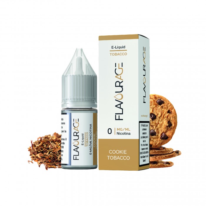 COOKIE TOBACCO 0 - LIQUIDI PRONTI FLAVOURAGE 10ML