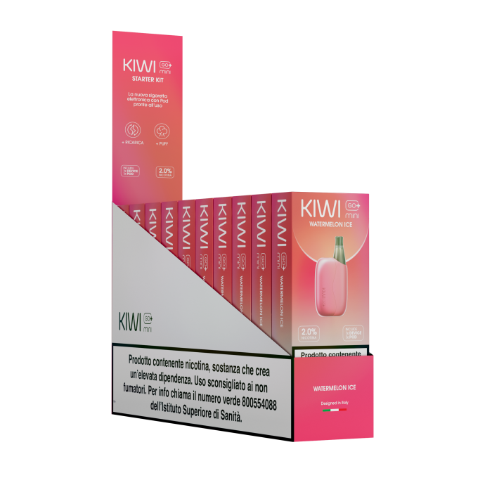KIWI GO + MINI - STARTER KIT -WATERMELON ICE 20 MG/ML