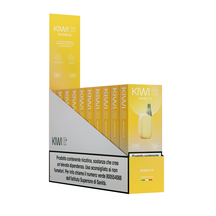 KIWI GO + MINI - STARTER KIT -MANGO ICE 20 MG/ML