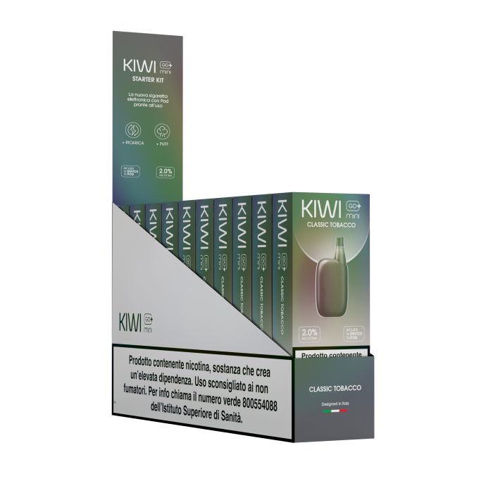 KIWI GO + MINI - STARTER KIT -CLASSIC TOBACCO 20 MG/ML