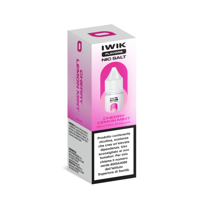 E-LIQUID CHERRY LEMON MINT - IWIK - 10 ML - NICOTINA 10 MG NIC SALT