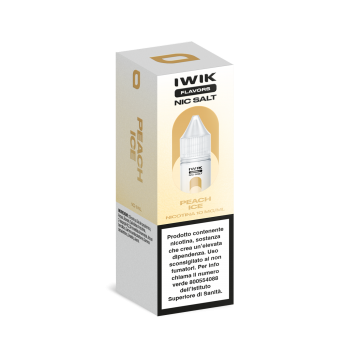 E-LIQUID PEACH ICE - IWIK - 10 ML - NICOTINA 10 MG NIC SALT
