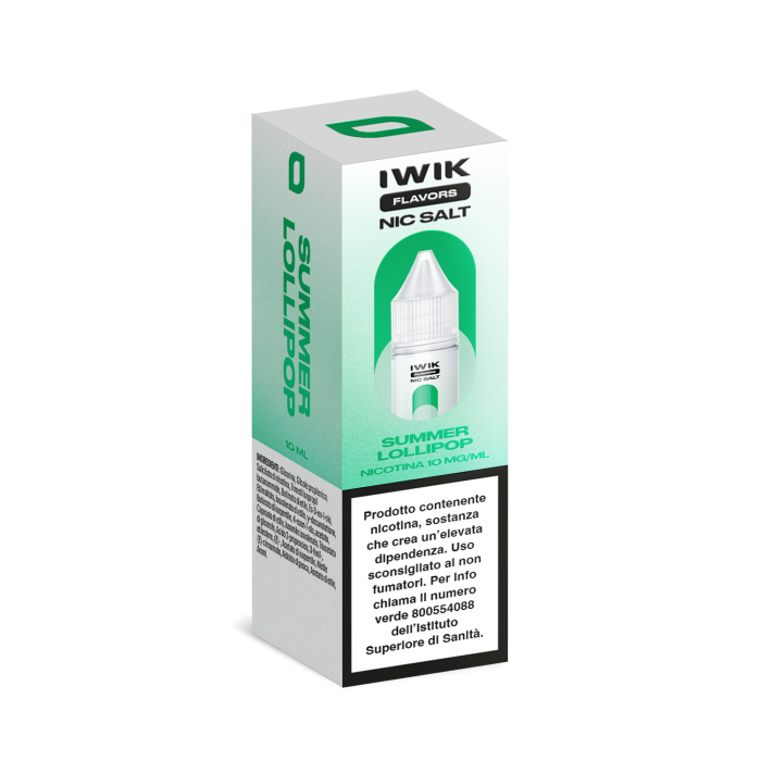 E-LIQUID SUMMER LOLIPOP - IWIK - 10 ML - NICOTINA 10 MG NIC SALT