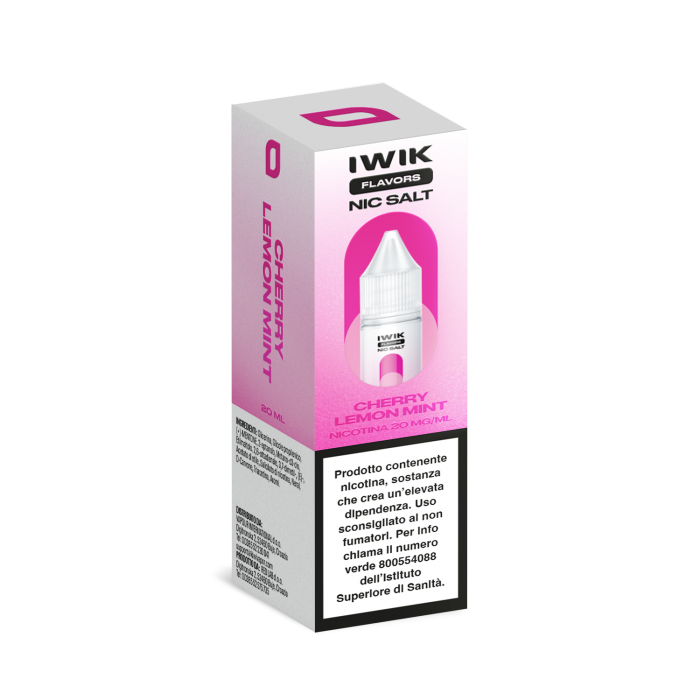 E-LIQUID CHERRY LEMON MINT - IWIK - 10 ML - NICOTINA 20 MG NIC SALT