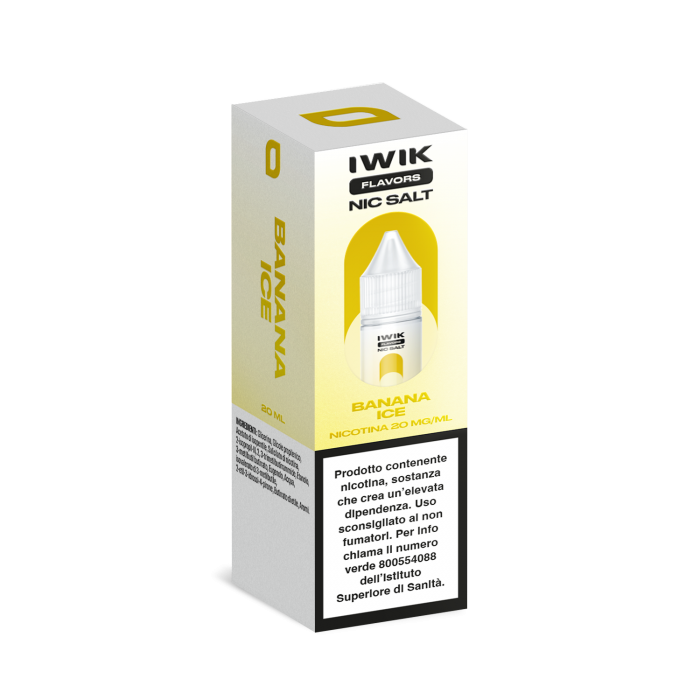 E-LIQUID BANANA ICE - IWIK - 10 ML - NICOTINA 20 MG NIC SALT