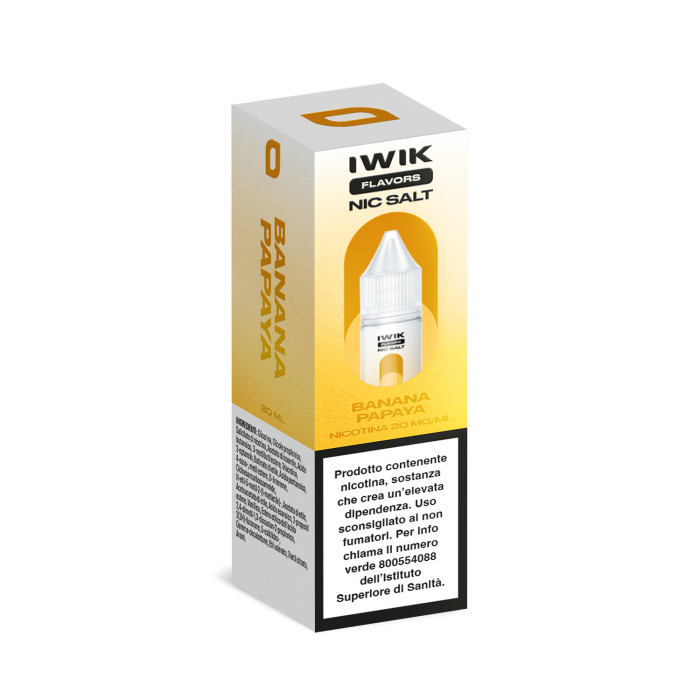 E-LIQUID BANANA PAPAYA - IWIK - 10 ML - NICOTINA 20 MG NIC SALT
