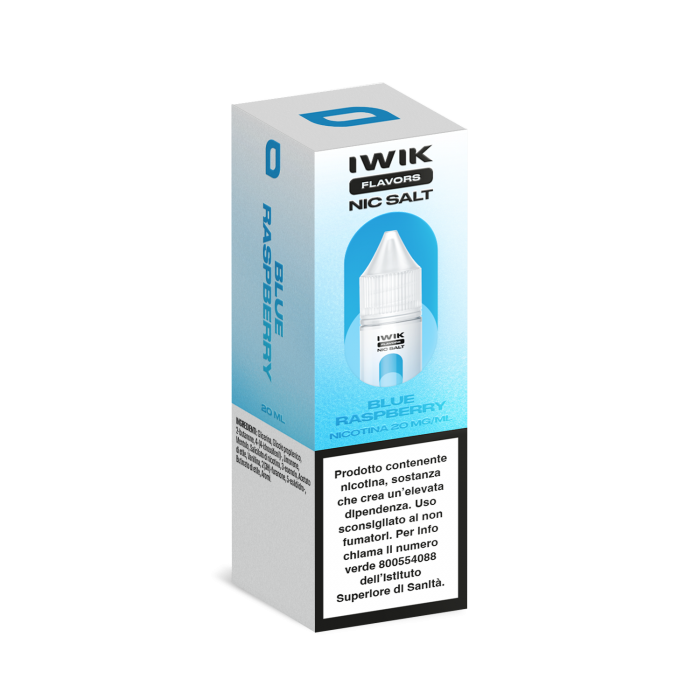 E-LIQUID BLUE RASPBERRY - IWIK - 10 ML - NICOTINA 20 MG NIC SALT