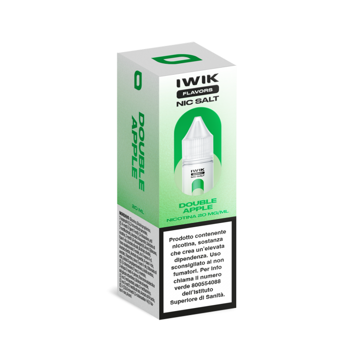 E-LIQUID DOUBLE APPLE - IWIK - 10 ML - NICOTINA 20 MG NIC SALT