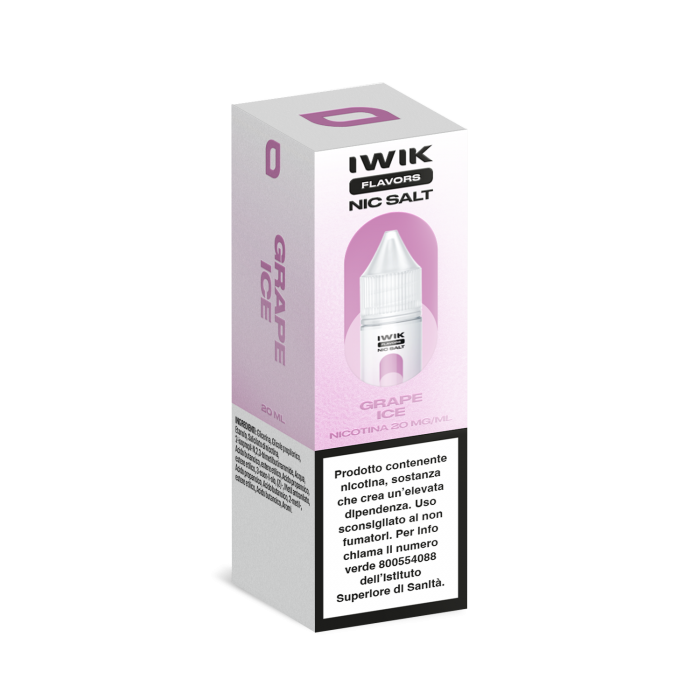 E-LIQUID GRAPE ICE - IWIK - 10 ML - NICOTINA 20 MG NIC SALT