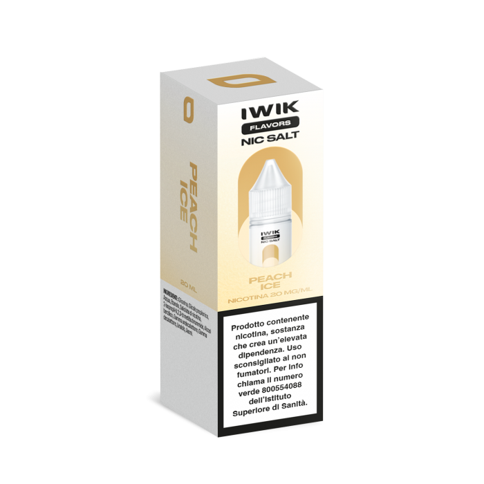 E-LIQUID PEACH ICE - IWIK - 10 ML - NICOTINA 20 MG NIC SALT