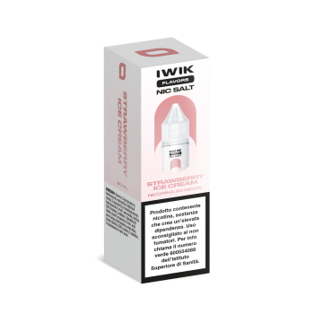 E-LIQUID STRAWBERRY ICE CREAM - IWIK - 10 ML - NICOTINA 20 MG NIC SALT