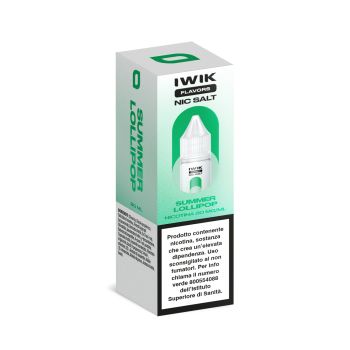 E-LIQUID SUMMER LOLIPOP - IWIK - 10 ML - NICOTINA 20 MG NIC SALT