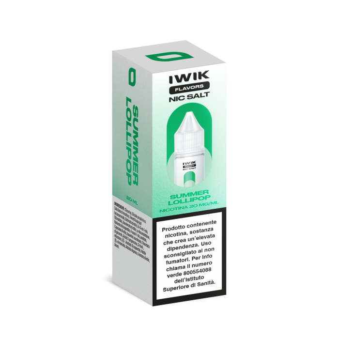 E-LIQUID SUMMER LOLIPOP - IWIK - 10 ML - NICOTINA 20 MG NIC SALT