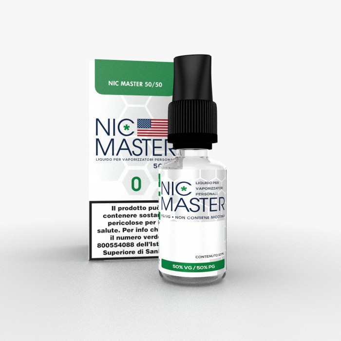 NICOTINA CON ASTUCCIO NIC MASTER 50/50 0 MG 10ML