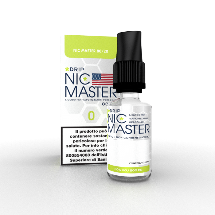 NICOTINA CON ASTUCCIO NIC MASTER 80/20 0 MG 10ML