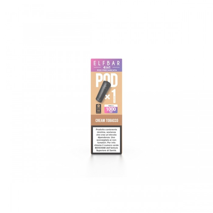 ELFBAR 4IN1 2ML PREFILLED POD CREAM TOBACCO 20 mg/ml