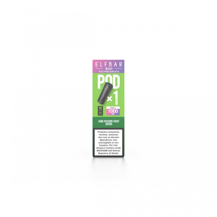 ELFBAR 4IN1 2ML PREFILLED POD KIWI PASSION FRUIT GUAVA 20 mg/ml