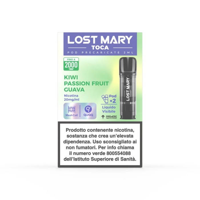 LOST MARY TOCA AIR POD 20MG KIWI PASSION FRUIT GUAVA