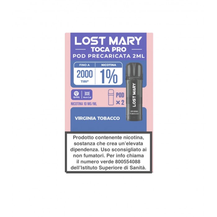 LOST MARY TOCA AIR POD PRO 10MG VIRGINIA TOBACCO
