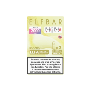 ELFBAR ELFA 2ML PREFILLED POD BANANA (2 PEZZI) - 20 mg/ml