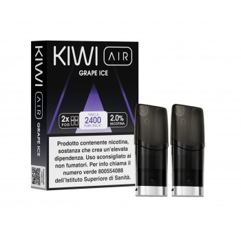 KIWI AIR 2PZ POD - GRAPE ICE - 20 MG - TPD IT