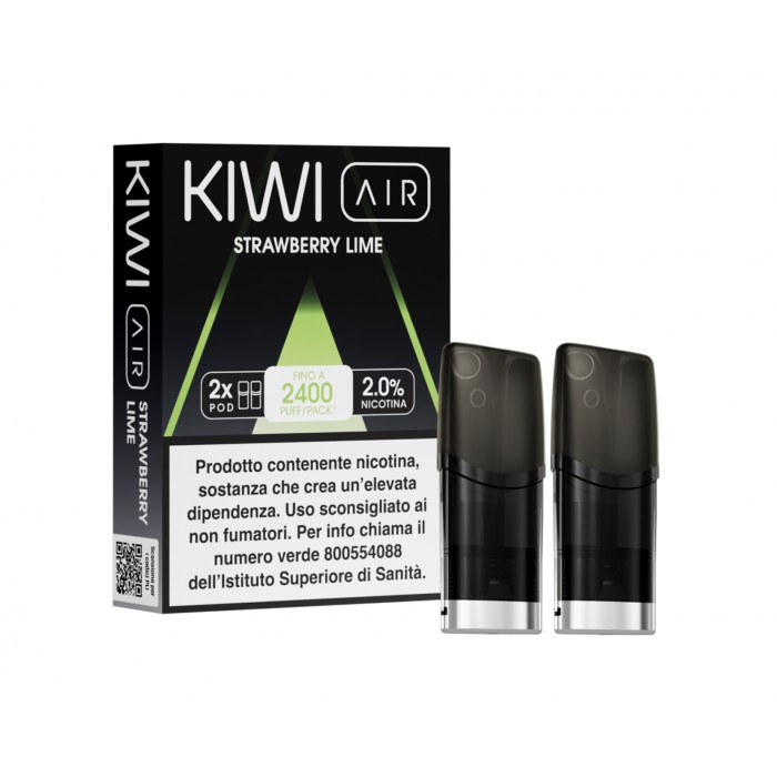 KIWI AIR 2PZ POD - STRAWBERRY LIME - 20 MG - TPD IT
