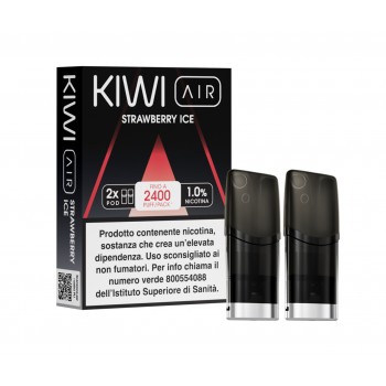 KIWI AIR 2PZ POD - STRAWBERRY ICE - 10 MG - TPD IT