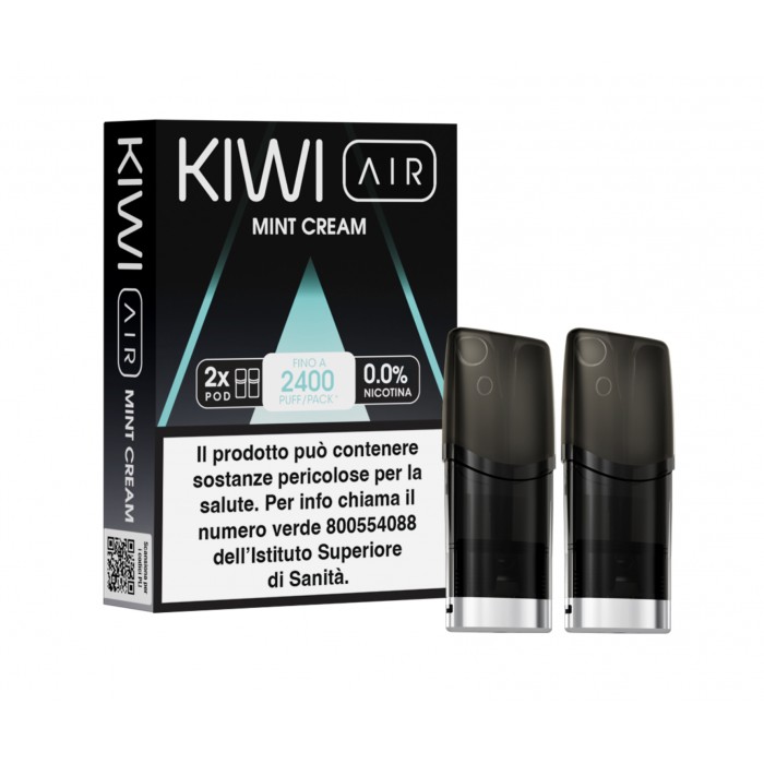KIWI AIR 2PZ POD - MINT CREAM - 0 MG - TPD IT